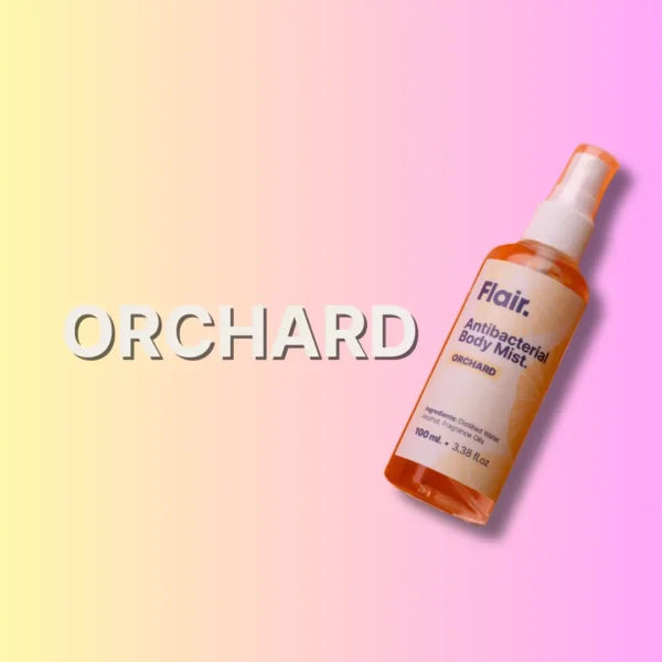 Anti-bacterial body mist with a scent of orchard